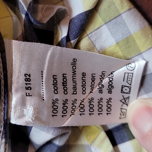 Lacoste Men’s Short Sleeve Button Up Size 42 Slim Fit - Picture 6 of 9